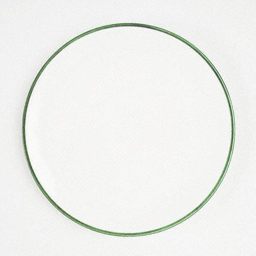 Gmundner Keramik Grüner Rand Dining Plate Cup d: 28 cm / h: 2.6 cm