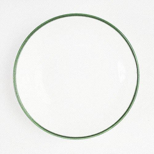 Gmundner Keramik Grüner Rand Soup Plate Gourmet 24 cm
