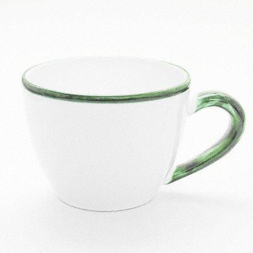 Gmundner Keramik Grüner Rand Tea cup Maxima 0.4 l