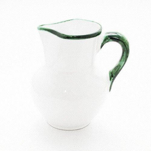 Gmundner Keramik Grüner Rand Jug Viennese form 1.5 L / h: 20 cm