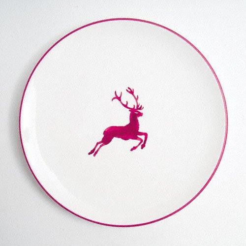 Gmundner Keramik Roter Hirsch Plate Cup d: 25 cm / h: 2.8 cm