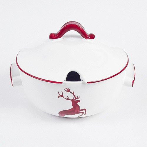 Gmundner Keramik Roter Hirsch Smooth soup pot 2 L / h: 18 cm