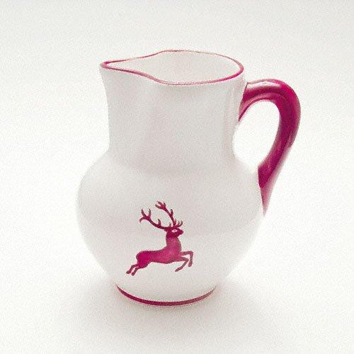 Gmundner Keramik Roter Hirsch Jug Viennese form 1 L / h: 8.8 cm