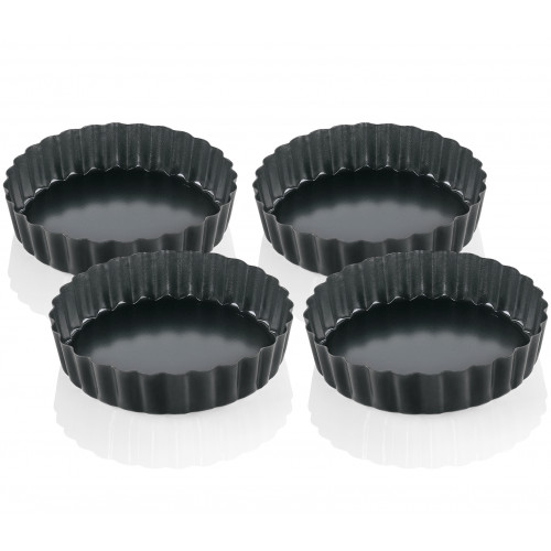 Küchenprofi Bake Set of 4 tartelette forms d: 11.5 cm / h: 3 cm