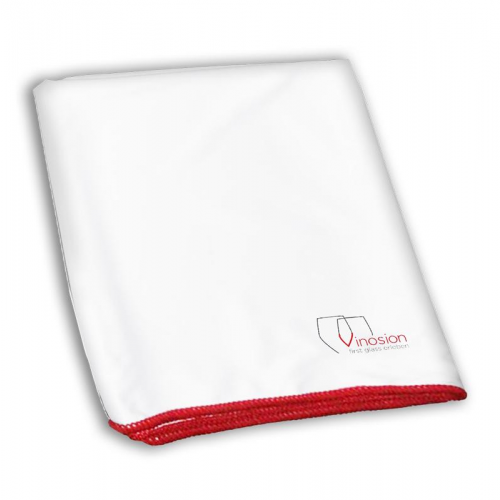 Porzellantreff Accessoires Microfiber glass cleaning cloth with red edging 40x70 cm