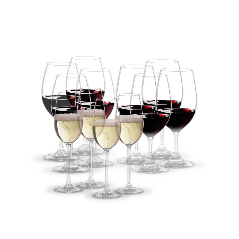 Riedel Ouverture Ouverture Glass Set 12 pcs Get 12 Pay 9 4x Red Wine + 4x White Wine + 4x Champagne
