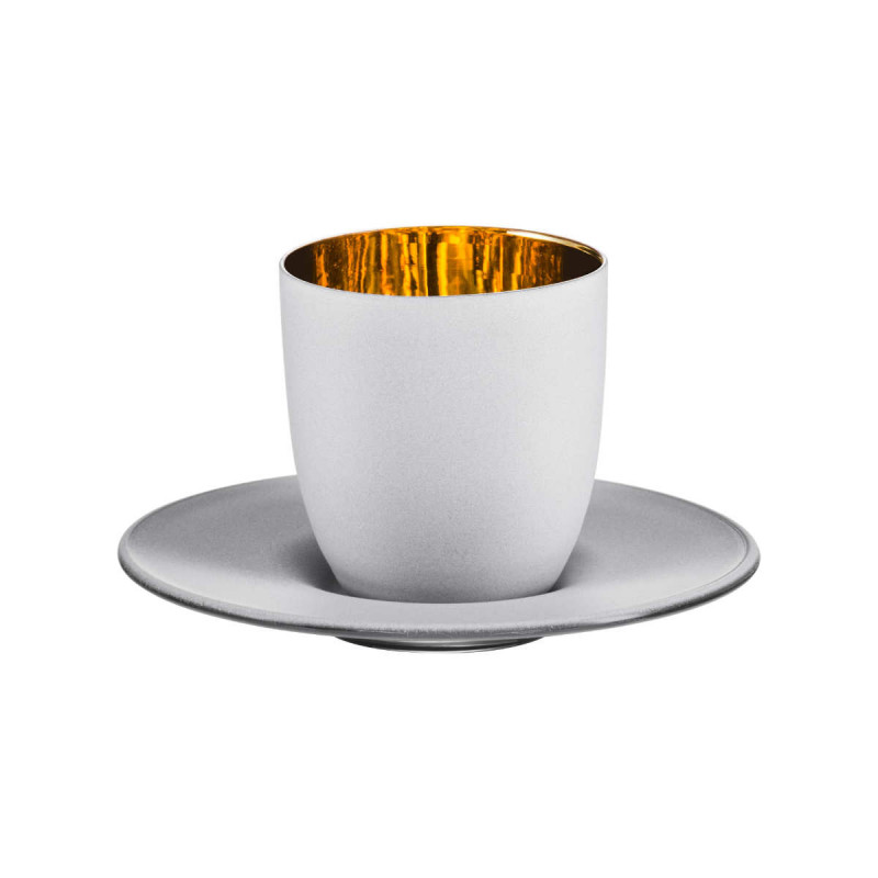 EISCH Germany Espresso Cup with Coaster - Cosmo Gold in a Gift