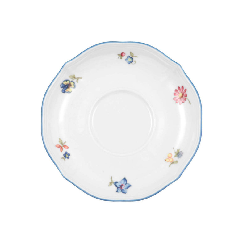 Seltmann Weiden Sonate Coffee Saucer 15cm - Hard Porcelain With Floral Pattern (Made In Germany)