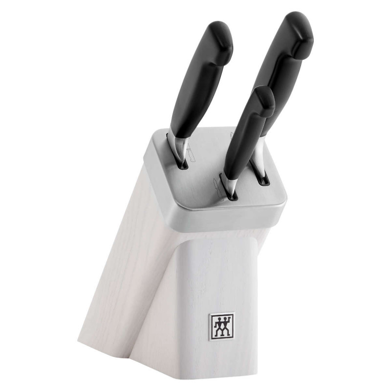Zwilling Vier Sterne Knife block white selfsharpening set 4 pcs.