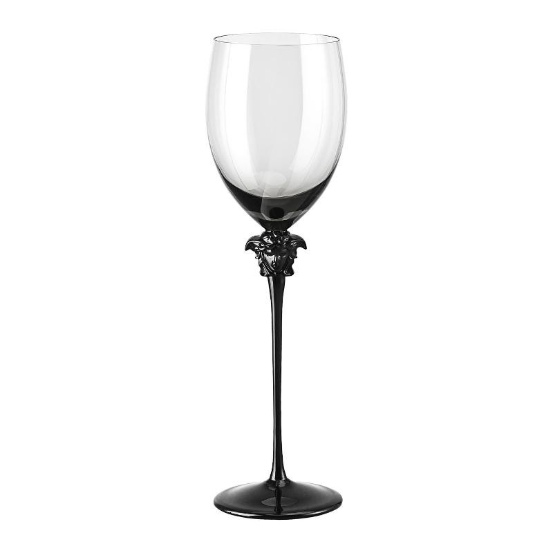Rosenthal Versace Medusa Lumiere Haze Red Wine Glass Color Grey 476 Ml H 28 Cm