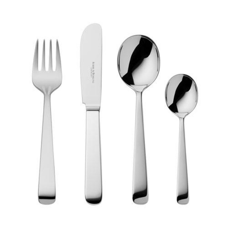 Robbe Berking Alta 925 Children Cutlery Set 4 pcs 925 Sterling Silver