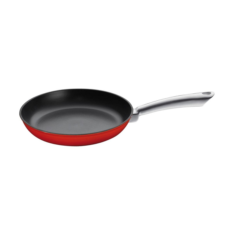 Reis Humanistisch Langwerpig Küchenprofi PROVENCE Frying pan with stainless steel handle Provence Red d:  24 cm / h: 4.5 cm