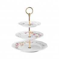 Rosenthal Maria Pink Rose Etagere Plate 17-21-26 cm