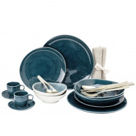 Rosenthal Junto Ocean Blue - Porzellan Espresso set 24 pcs