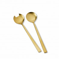 Bitz Besteck Edelstahl PVD Messing Salad cutlery set 2 pieces 23 cm