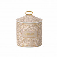 Rosenthal Versace Barocco Beige Duftkerze groß mit Deckel 16 cm