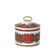 Rosenthal Versace I love Baroque Holiday Duftkerze klein mit Deckel 9 cm