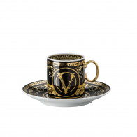 Rosenthal meets Versace Virtus Gala Espresso cup with saucer 0.10 L 2 pieces