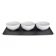 Villeroy & Boch NewMoon Weiß Set of 4 dip bowls 0.11 L