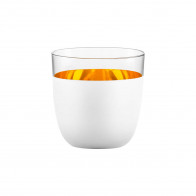 Eisch Cosmo pure white gold Cappuccino cup with saucer glass d: 14,5 cm /  h: 7,5 cm / 300 ml