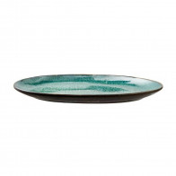Bitz Gastro black / green Oval plate 36x25 cm