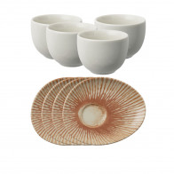 Arthur Krupp Sunlight Red Coffee cup set 8 pcs