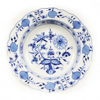 Meissen Zwiebelmuster kobaltblau - weißer Rand Soup plate 22 cm