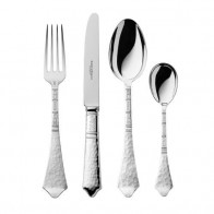 Robbe & Berking Hermitage - 140 Jahre Silberschmiedekunst Menu cutlery set 4 pieces 150 grams silver plated