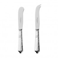 Robbe & Berking Hermitage - 140 Jahre Silberschmiedekunst Butter/cheese knife with steel blade 150 grams silver-plated