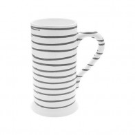 Gmundner Keramik Graugeflammt Beer mug shape-A small 0.3 L / h: 14 cm