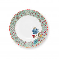 Pip Studio Blooming Tales Blue Suppenteller 21,5 cm