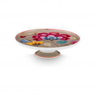 Pip Studio Blooming Tales Khaki Tortenteller Klein 21 cm