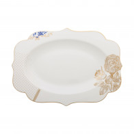 Pip Studio Royal White Servierschale  Oval 40x28,5 cm