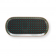 Pip Studio Berry Blues Clover Green Kuchenplatte 33x15,5 cm