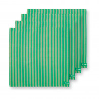 Pip Studio Stripes Green Textilservietten Set 4-tlg. 40x40cm