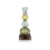 Pip Studio Lily & Lotus Kerzenständer Glas Perlen Grün 23,5 cm