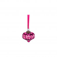 Pip Studio Love Birds Dark Red Ornament Glas Rosa 7,5 cm