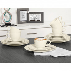 Seltmann Weiden Zoé fine diamond Uni 18-piece coffee service