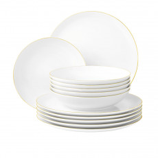 Seltmann Weiden Liberty Goldrand 12-piece dinnerware set