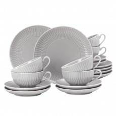 Seltmann Weiden Amina Silbergrau Tea set 18-piece small 18-piece