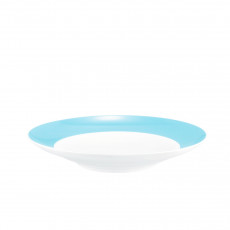 Seltmann Weiden Liberty Pure Colours Lagoon Blue Soup plate round 23.5 cm