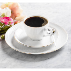 Seltmann Weiden Amina Weiß Goldrand Kaffeeservice 18-tlg.