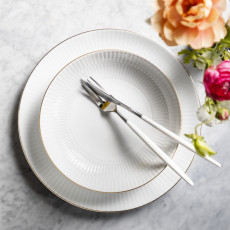 Seltmann Weiden Amina Weiß Goldrand Tableware 12-piece