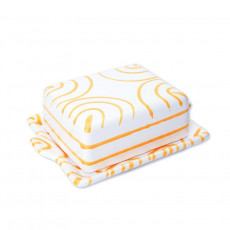 Gmundner Keramik Gelbgeflammt Butter dish 125 g