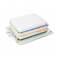 Gmundner Keramik Buntgeflammt Butter dish 125 g
