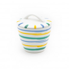 Gmundner Keramik Buntgeflammt Sugar bowl Gourmet d: 9 cm / h: 10,5 cm