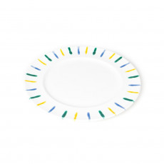Gmundner Keramik Buntgeflammt Dining plate Gourmet d: 27 cm / h: 2 cm