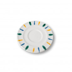 Gmundner Keramik Buntgeflammt Cappuccino saucer Gourmet d: 14 cm