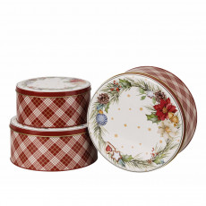 Hutschenreuther Sammelserie Weihnachtslied 2026 cookie tin set, 3-piece