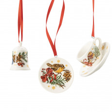 Hutschenreuther Sammelserie Weihnachtslied 2022 Mini set cup 'Softly trickles the snow' 3 pcs.